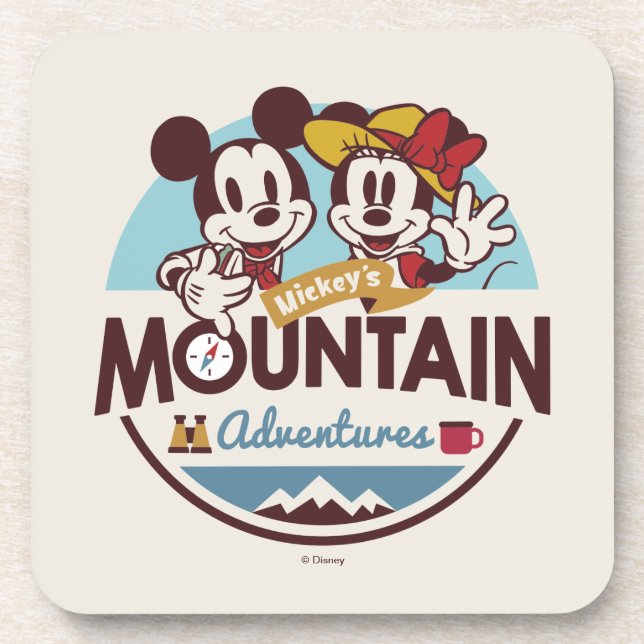 Mickey's Mountain Adventures Coaster (Front)