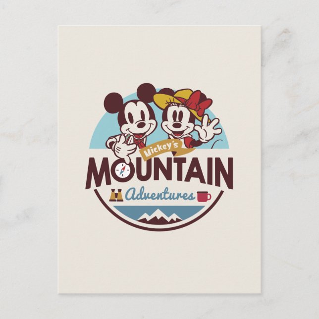 Mickey's Mountain Adventures Postcard (Front)