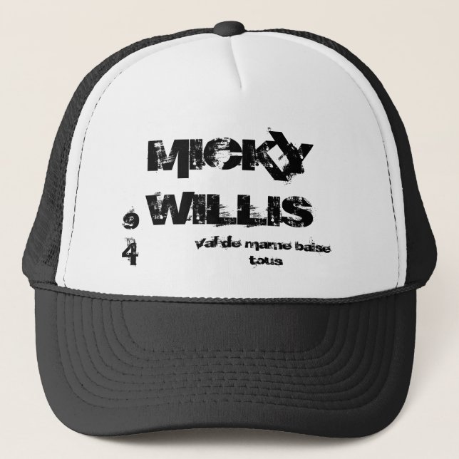 MICKY WILLIS, marl valley kisses all, 94 Trucker Hat (Front)