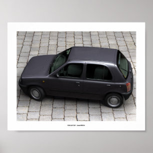 MICRA CAR STUDY 2 Computer Art Poster