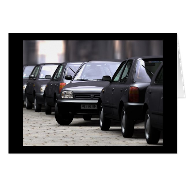 MICRA CAR STUDY 4 Card (Front Horizontal)