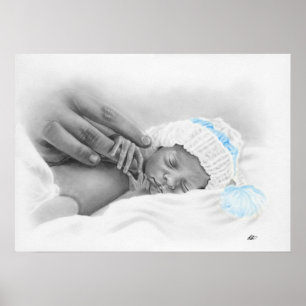 Micro baby sleeping Poster