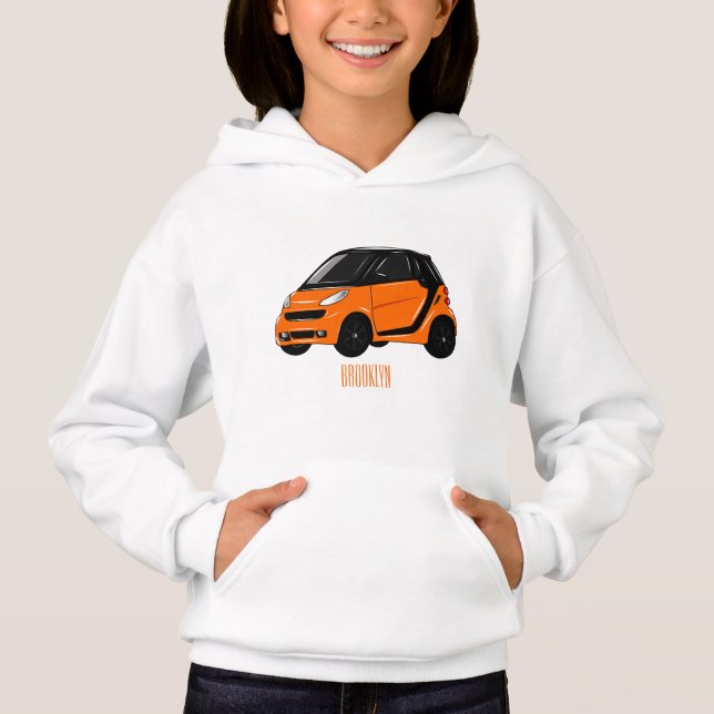 Micro car cartoon illustration (Front)