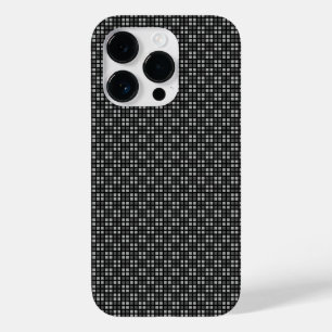 Micro Chequered Black iPhone Protector Case-Mate iPhone 14 Pro Case