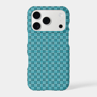 Micro Chequered Blue iPhone Protector