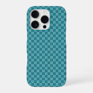 Micro Chequered Blue iPhone Protector iPhone 16 Pro Case