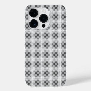 Micro Chequered White iPhone Protector Case-Mate iPhone 14 Pro Case