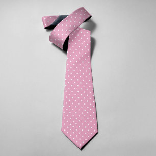 Micro Dots On Light Pink Background Classic Tie
