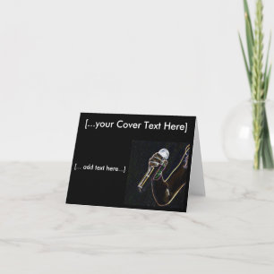 micro microphone musique chanteur carte de note
