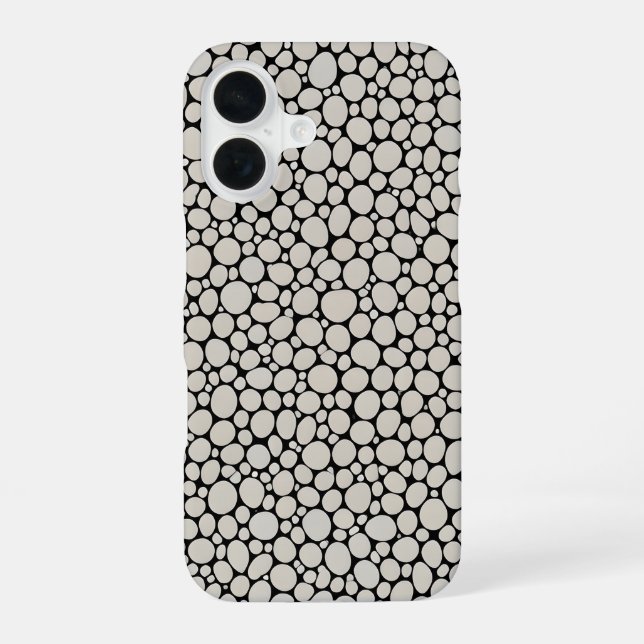 Micro Organic Cells Pattern iPhone 16 Case (Back)
