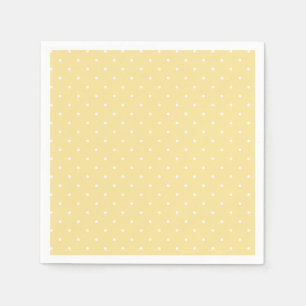 Micro Polka Dot White - Canary Yellow Napkin