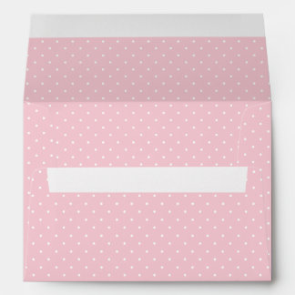 Micro Polka Dot White - Pink Envelope