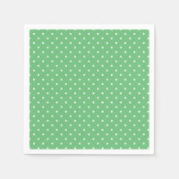 Micro Polka Dot White - Summer Green
