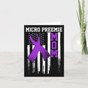 Micro Preemie Nicu New Mom Healthy Premature Birth Card