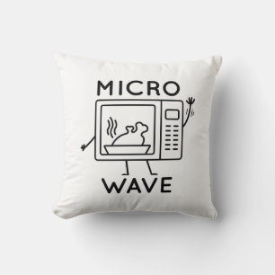 Micro Wave Throw Pillow
