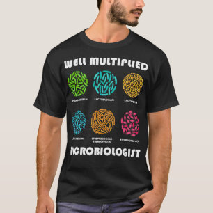 Microbiologist Gift Idea Colorful Bacteria Colonie T-Shirt