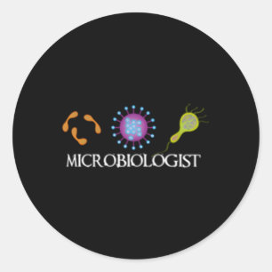 Microbiologist Microbiology Science Classic Round Sticker