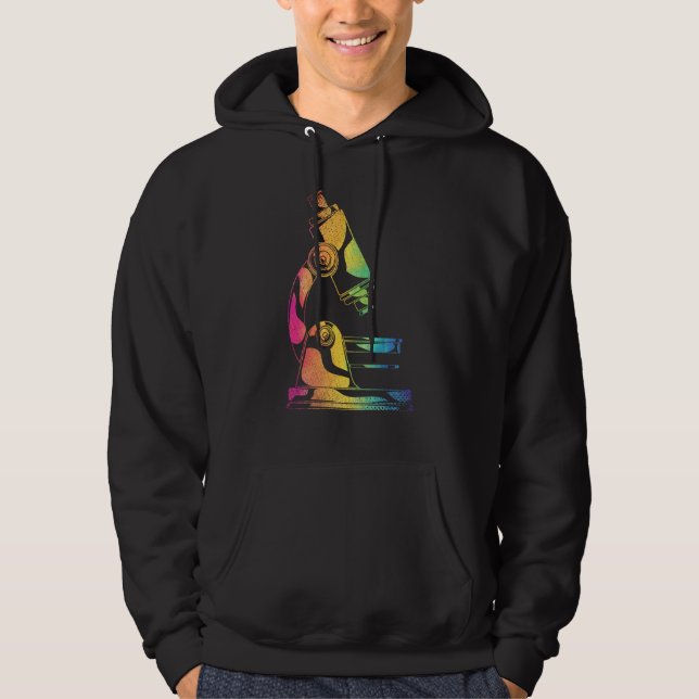 Microbiologist Microscope Nerd Medical Laboratory  Hoodie (Front)