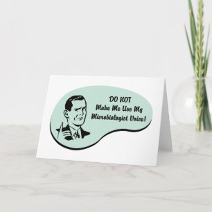 Microbiologist Voice Card