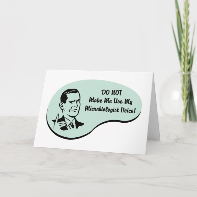 Microbiologist Voice Card (Front)