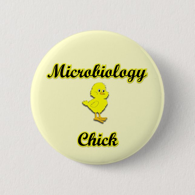 Microbiology Chick 2 Inch Round Button (Front)