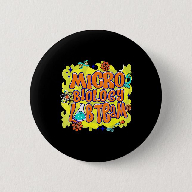 Microbiology Lab Team Lab Week 2025 Mystery Scient 2 Inch Round Button (Front)