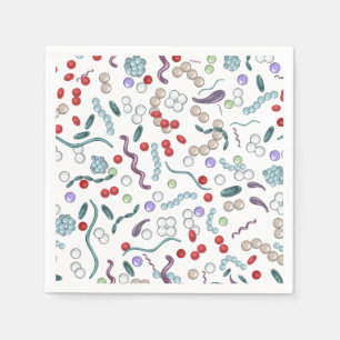 Microbiology Pattern Napkin