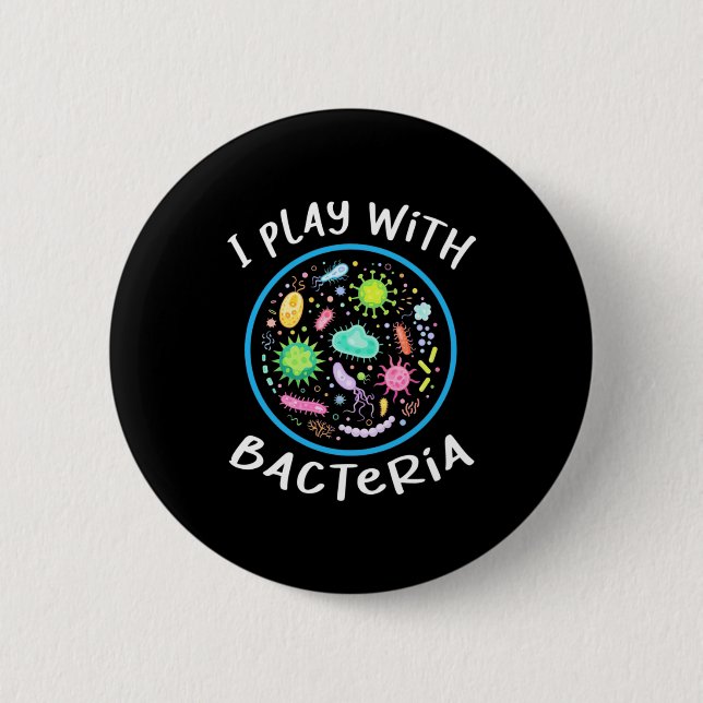 Microbiology Science Teacher 2 Inch Round Button (Front)
