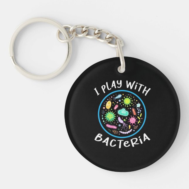 Microbiology Science Teacher Keychain (Front)
