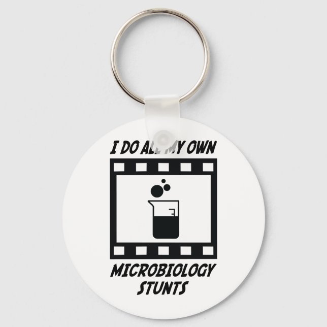 Microbiology Stunts Keychain (Front)