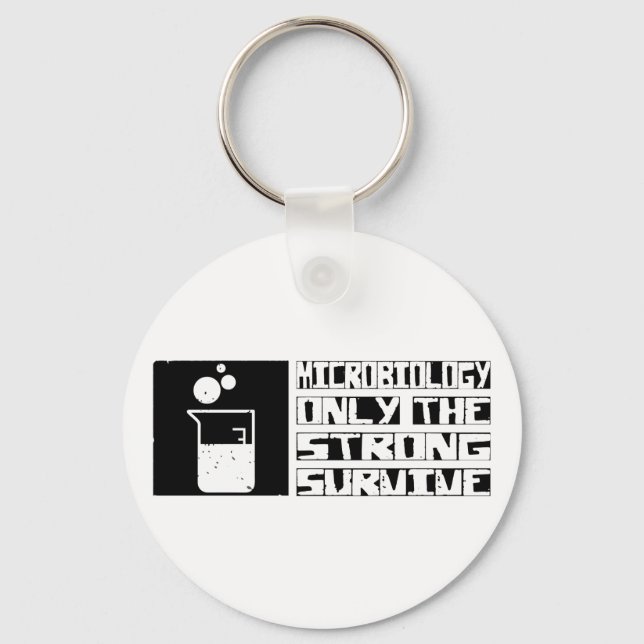 Microbiology Survive Keychain (Front)