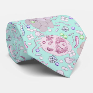 Microbiology Tie in Blue