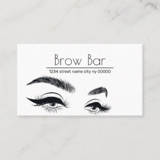 Microblading Brows & Lashes, Eyelash Extensions Bu Business Card