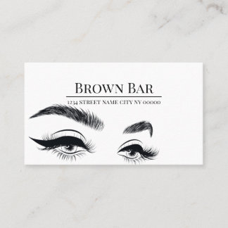 Microblading Brows & Lashes, Eyelash Extensions Business Card