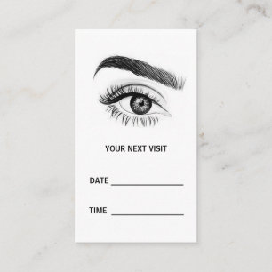 Microblading Brows Salon Appointment Card
