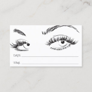 Microblading Brows Salon Appointment Card