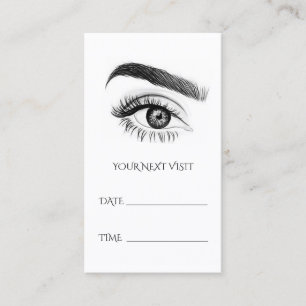 Microblading Brows Salon Appointment Card