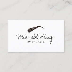 Microblading Eyebrow Symbol Permanent Makeup Card