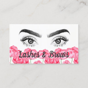 Microblading Eyebrows & Lashes Business Card