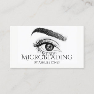 Microblading , Eyebrows, Tattoo, Permanent Makeup Business Card
