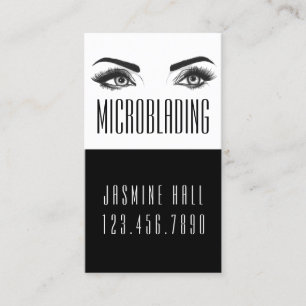 Microblading , Eyebrows, Tattoo, Permanent Makeup Business Card