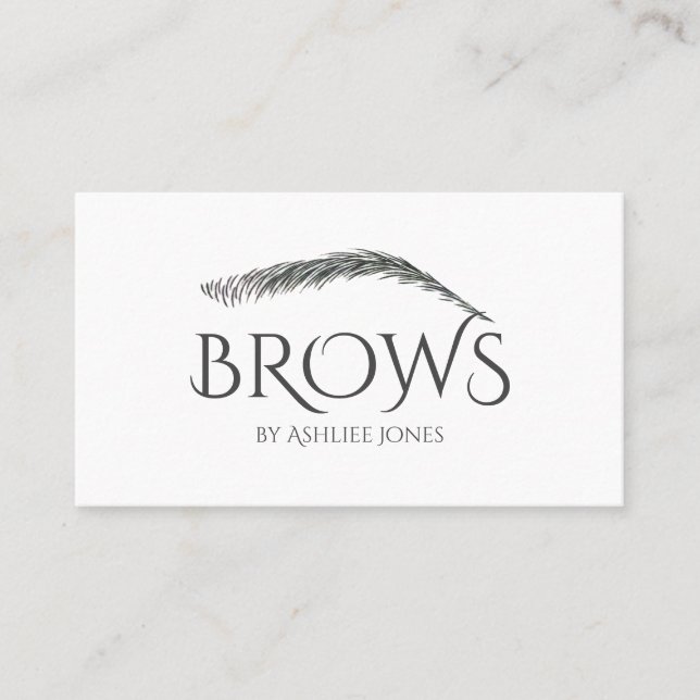 Microblading , Eyebrows, Tattoo, Permanent Makeup Business Card (Front)