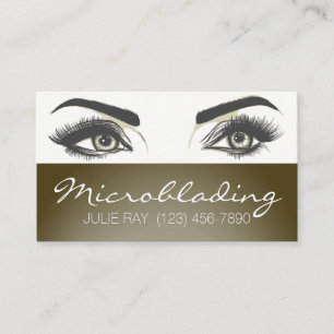 Microblading , Eyebrows, Tattoo, Permanent Makeup Business Card