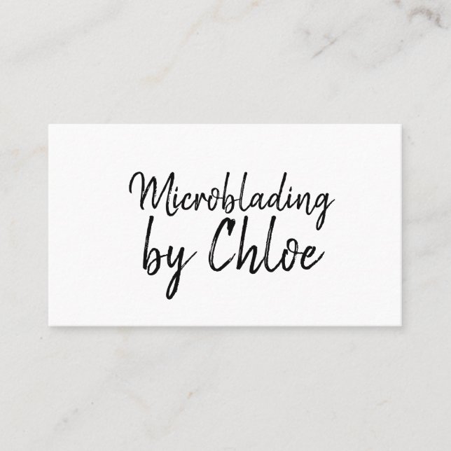 Microblading , Eyebrows, Tattoo, Permanent Makeup Business Card (Front)