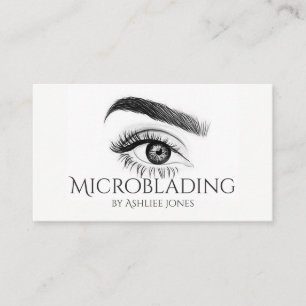 Microblading , Eyebrows, Tattoo, Permanent Makeup Business Card