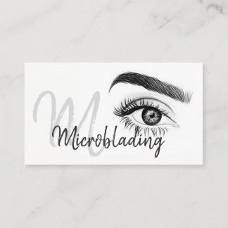 Microblading , Eyebrows, Tattoo, Permanent Makeup Business Card