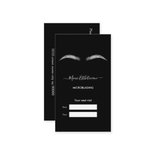 MICROBLADING Salon Appointment card