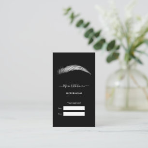 MICROBLADING Salon Carte de rendez-vous