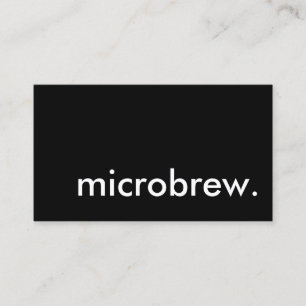 microbrew. business card