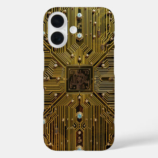 Microchip Circuitry Tec-Inspired Pattern  iPhone 16 Case